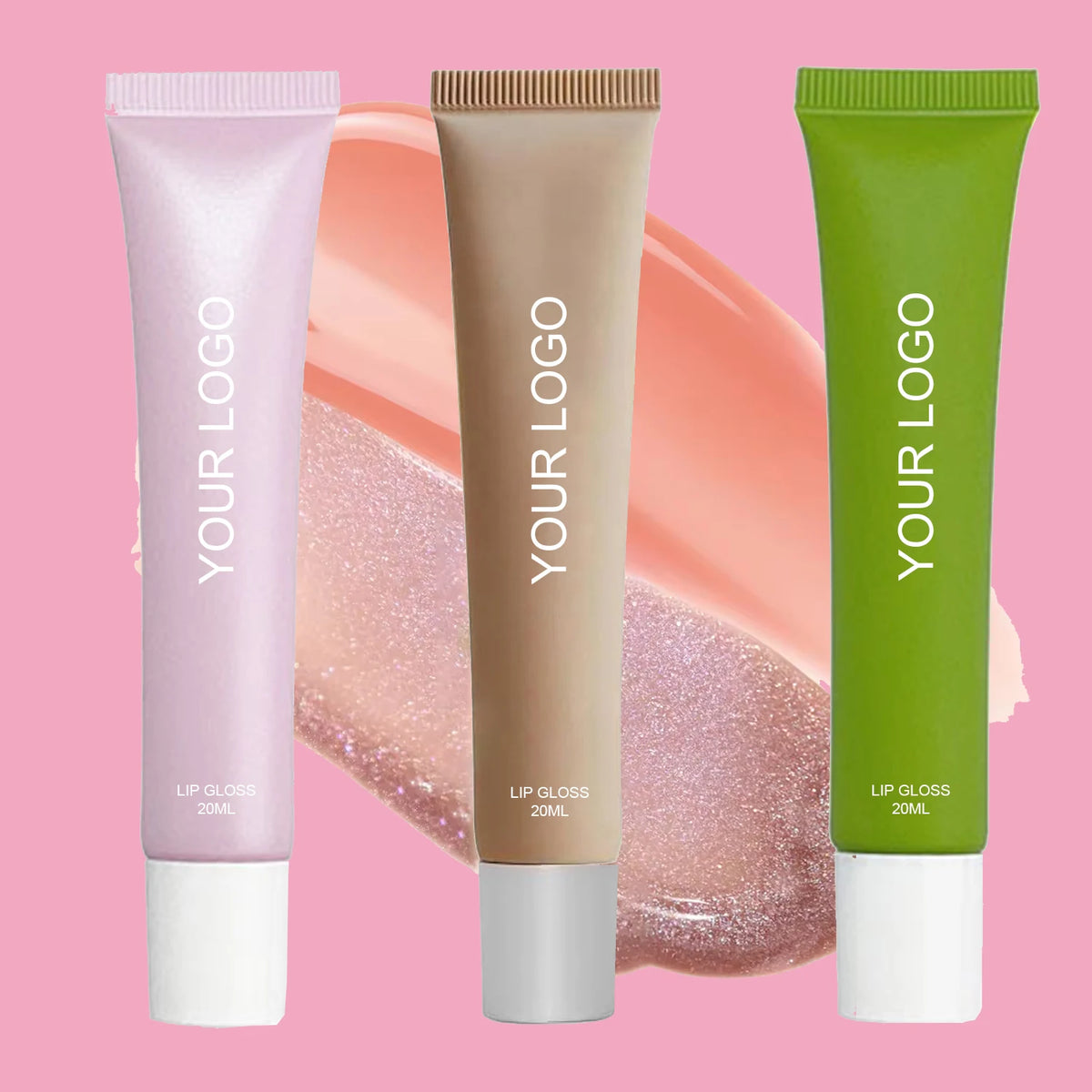 Makeup Gloss Custom Moisture Jojoba Oil Lip Care Hyaluronic Acid Shea Butter Lip Balm Private Label Lip Balm Gloss