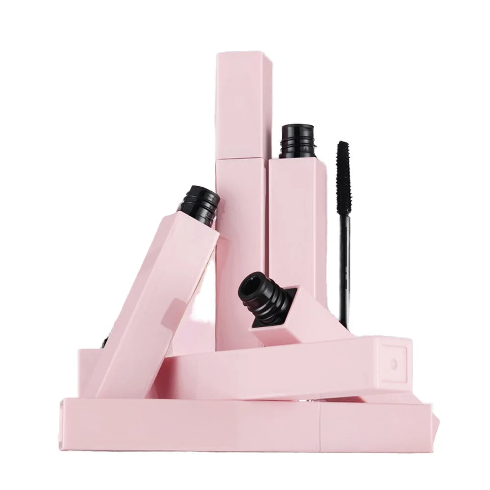 New Arrivals Natural Organic Cosmetics Long-Wearing Mascara Waterproof Extra Volume Adjustable Mascara With Pink Tube