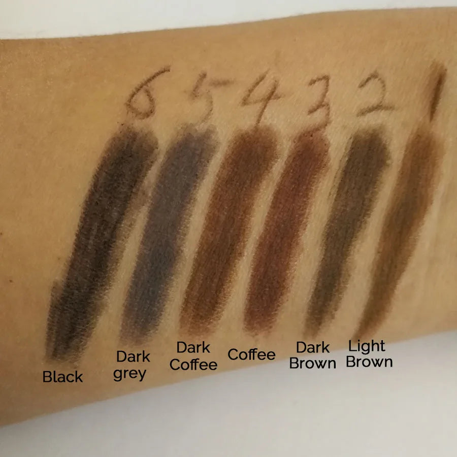 New Out No logo Private Label Waterproof 6 Colors Double-head Eyebrow Pencil Smooth Eyebrow Makeup Pencil