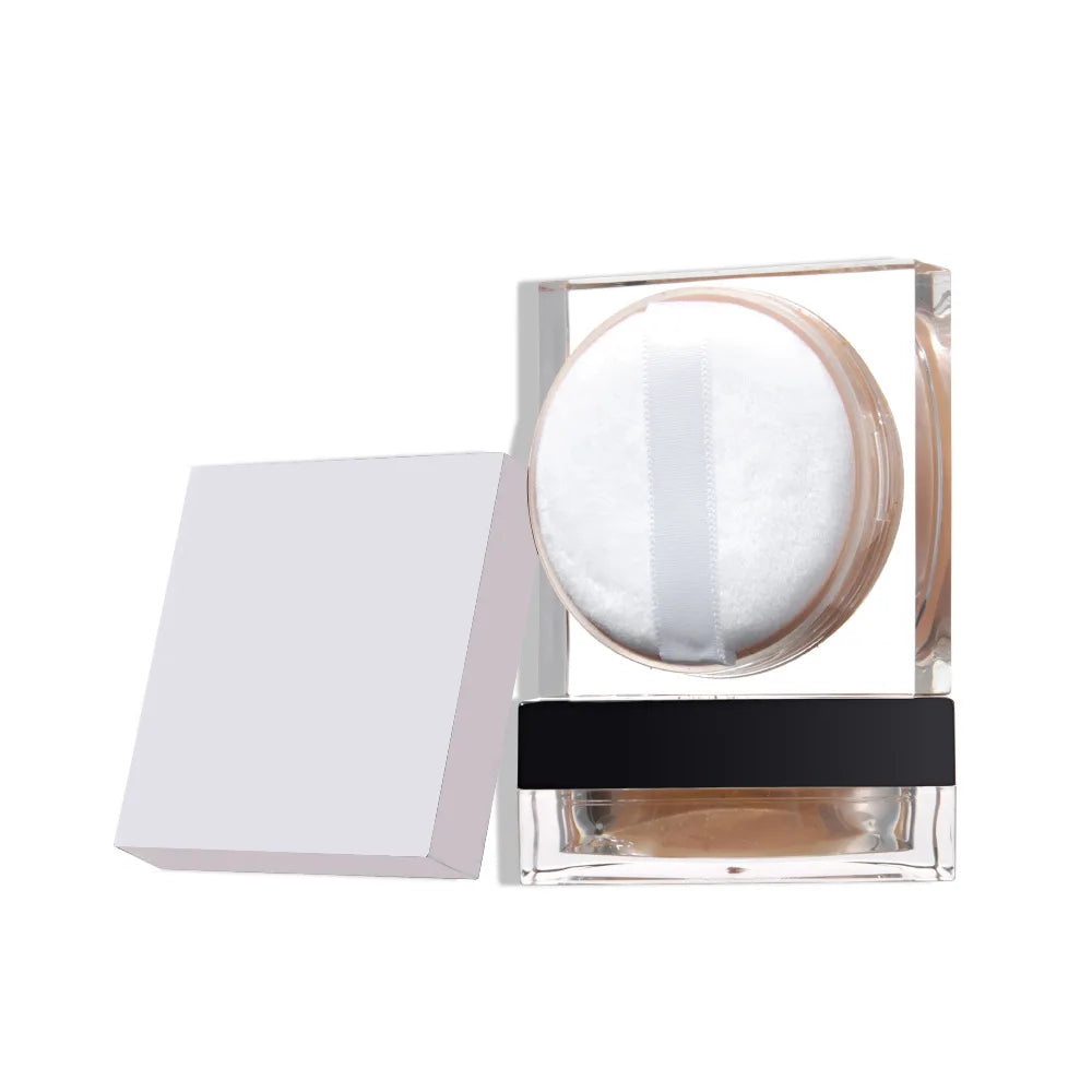 New  Vegan Transparent Setting Powder Oil-Control Refreshing Loose Powder Private Label Body Transparent Banana Loose Powder