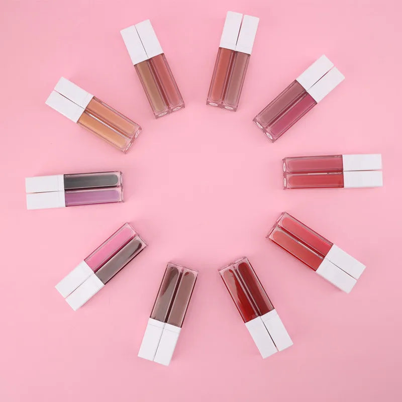 No Logo Lip Stick OEM Private Label Custom Waterproof Vegan Cruelty Free Nude Non-stick Longlasting Matte Liquid Lipstick