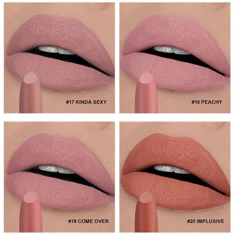 No logo Vegan Luxury Lipstick Packaging Lipstick Wholesale Private Label Waterproof Matte Lipstick