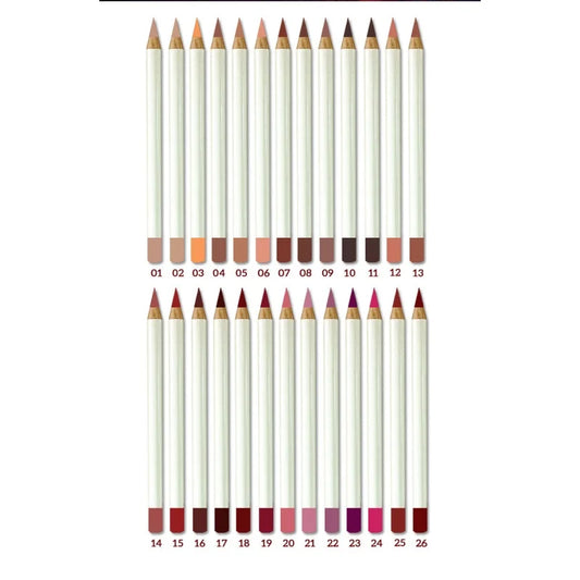 OEM Lip Makeup 26 Colors Lipliner Pencil Long Lasting Waterproof High Pigment Sharpenable Lip Liner Private Label