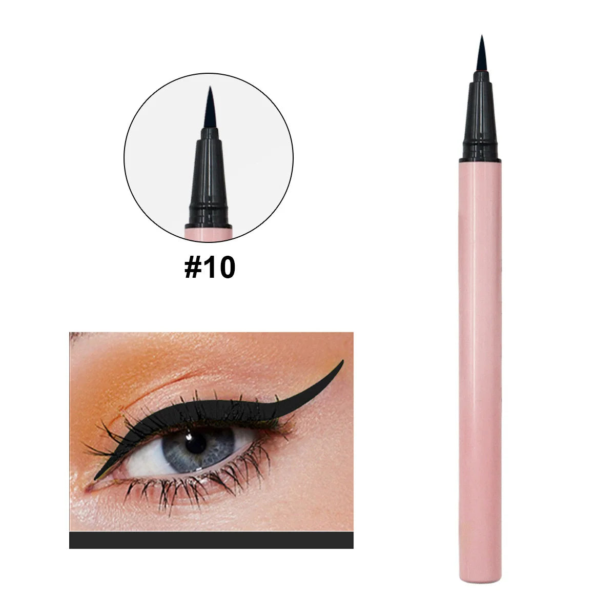 OEM Matte Liquid Lipliner Pencil Vegan Long Lasting Pigmented Colorful Liquid Eyeliner Private Logo Wholesale OEM Neon Eyeliner