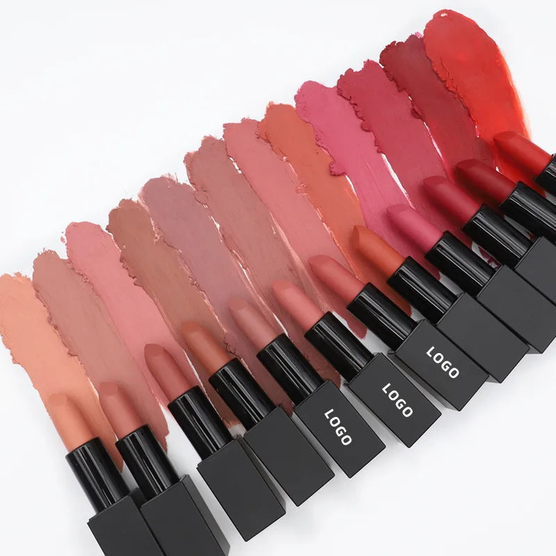 Oem Vegan Lipstick Wholesale Custom logo Matte Liquid Lipstick Private Label Lip Stick and Solid Lipstick