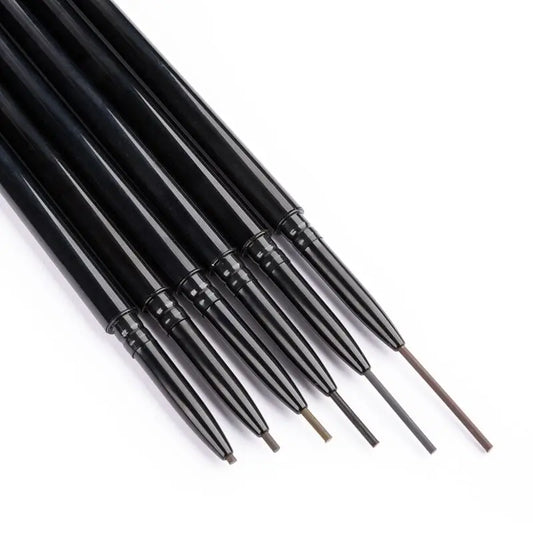 Oem logo Long Lasting Vegan Eyebrow Pencil Slim Eye Brow Makeup Private Label Custom Waterproof Eyebrow Pencil