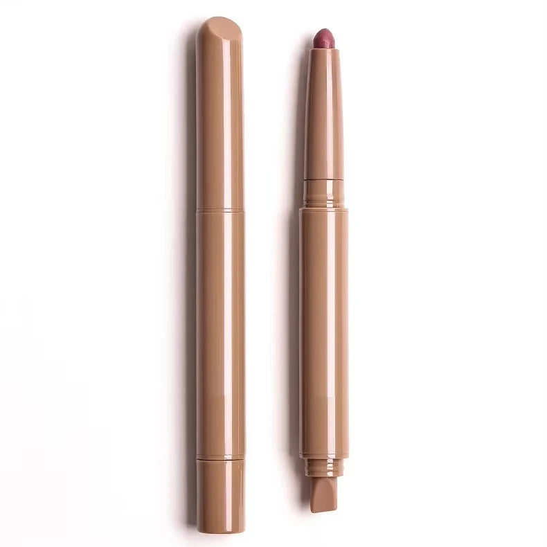 Peptide Lip Liner Waterproof Long Lasting Matte Velvet Vegan Dark Brown LipLiner Pencil Custom Logo Creamy Nude Lip Liner