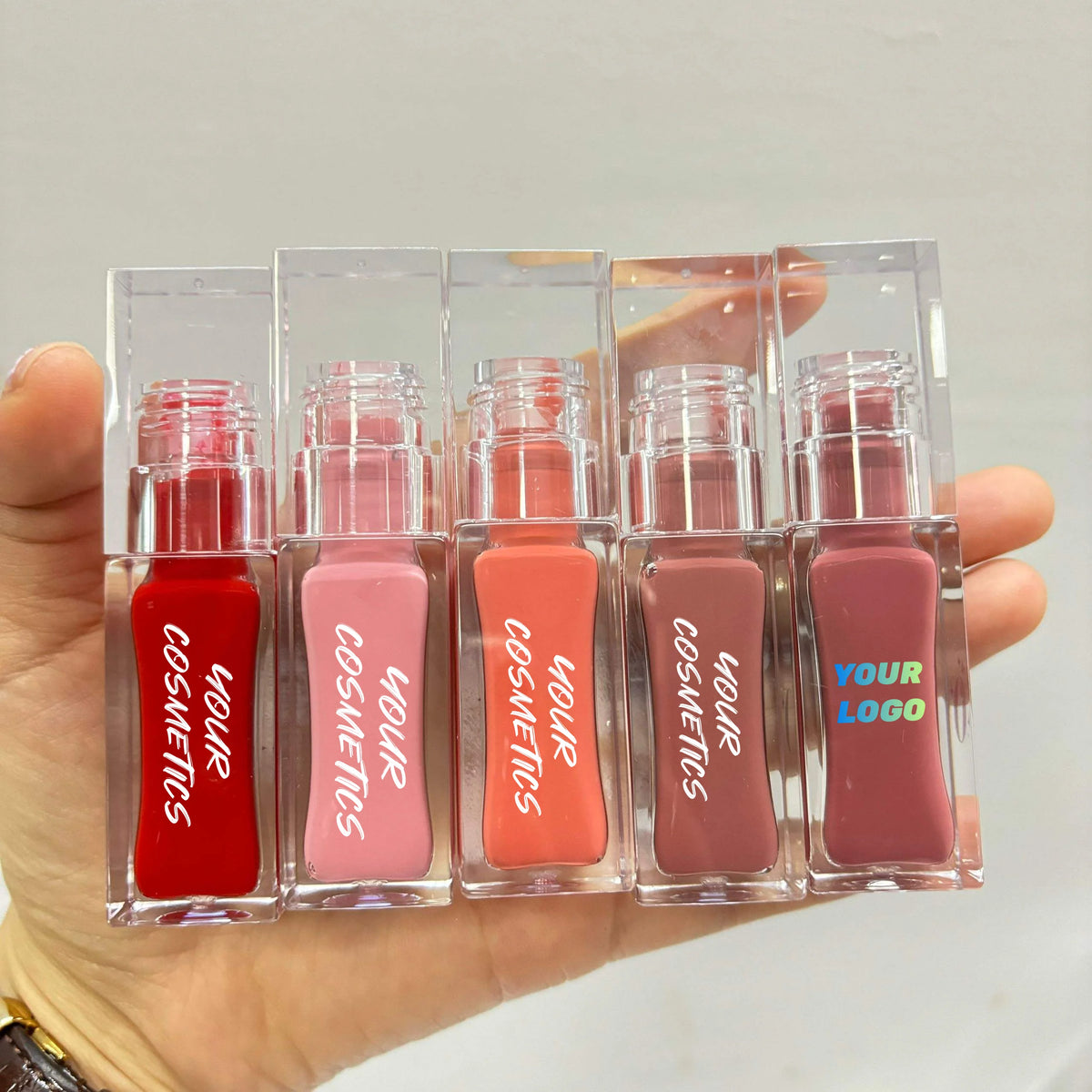 Pick Your Own Colors and Customised Lip Gloss Tube Liquid Glitter clear Glossy Private Label Lip Gloss Low Moq