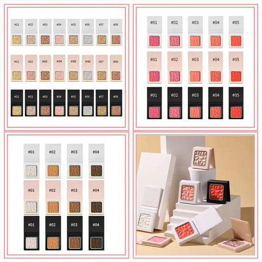 Pigment Blusher Private Label Vegan Custom Shimmer Blush Palette Vegan Makeup Cosmetics Waterproof Makeup Blusher