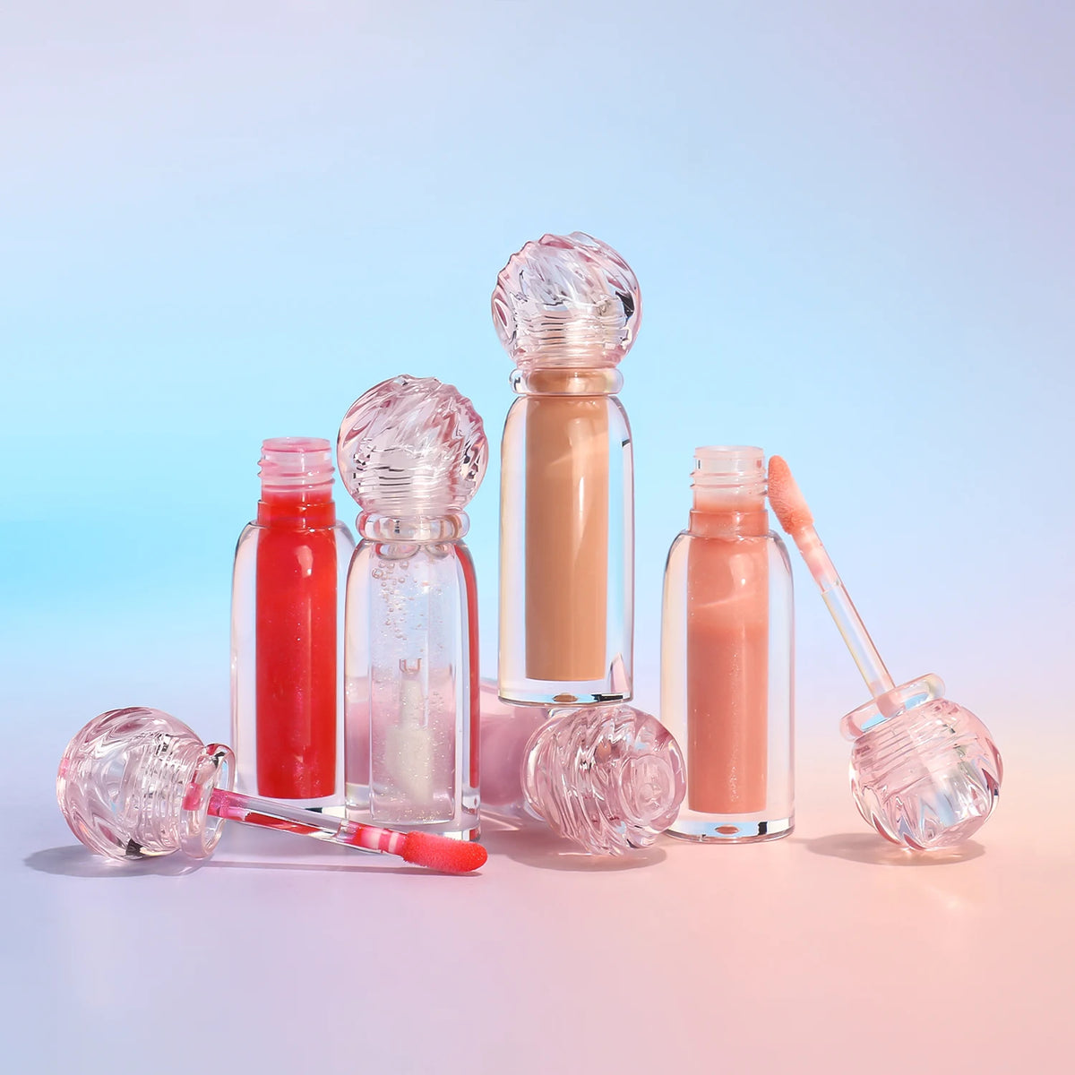 Private Label 58 Colors Waterproof Lip Gloss High Pigmented Moisturizing Matte Glossy Liquid Lipstick Lip Gloss