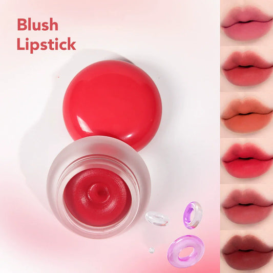 Private Label 6 Colors Lip Cosmetic Vegan High Pigment Blush Lipstick Moisturizing Lip Mud