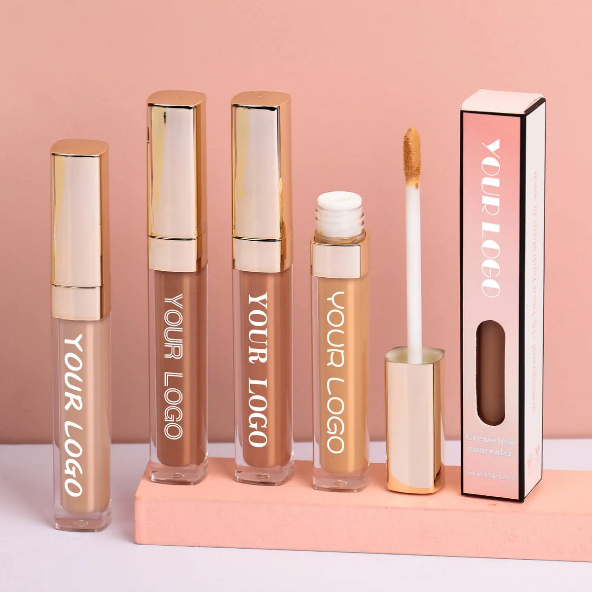 Private Label Best Liquid Full Coverage Concealer Cream Oil Free Waterproof Matte Makeup Foundation for Black Women Dark Skin