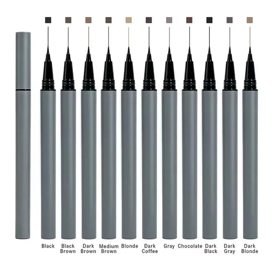 Private Label Eyebrow Enhance 11 Shades Long Lasting Waterproof Ultra Thin Tip Liquid Eyebrow Pencil