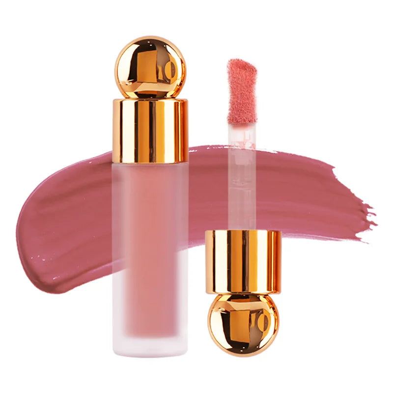 Private Label Gold Cap Custom logo Soft Pinch Liquid Cheek Blush Makeup Liquid Blush