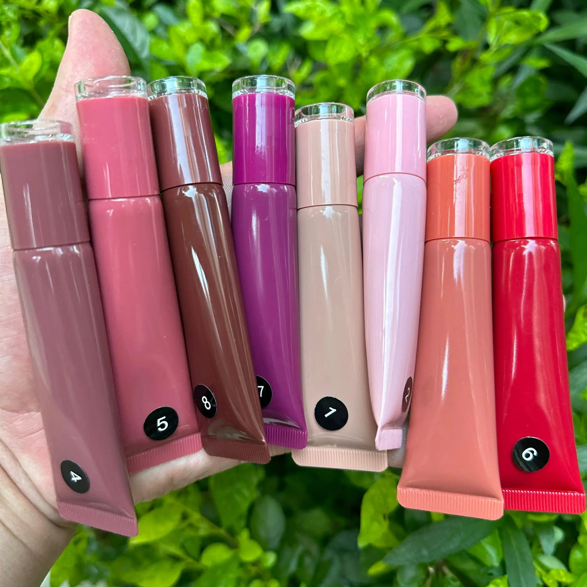 Private Label Lip Makeup 8 Shades High Pigmented Lip Gloss Hydrating Moisturizing Liquid Lip Gloss