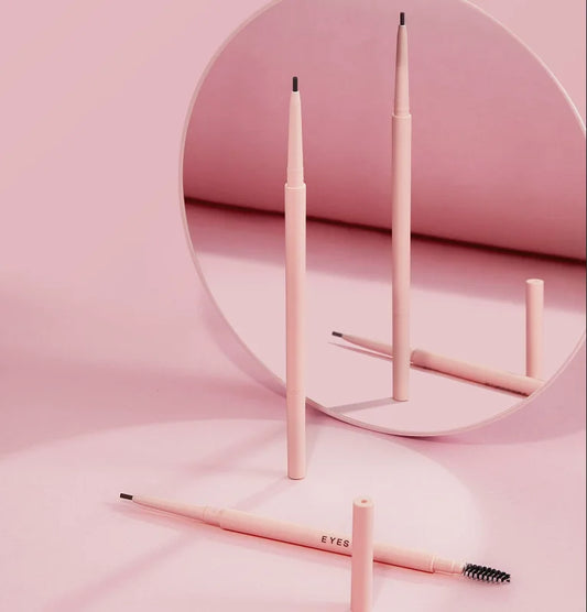 Private Label Makeup 6 Colors Pink Pencil Long Lasting Waterproof Eyebrow Pencil Private Label Custom