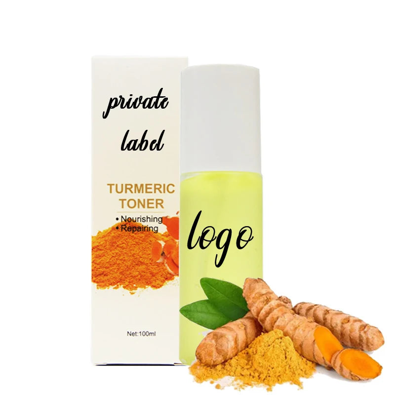 Private Label Turmeric Toner Lightening Facial Toner Moisturizing Whitening Acne Treatment Turmeric Face Toner