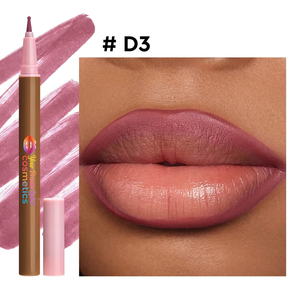 Private Label Vegan Brown Lip Liner Cruelty Free Liquid Lip Liner Waterproof Long Lasting Freckle Pen Slim Lip Liner Stain