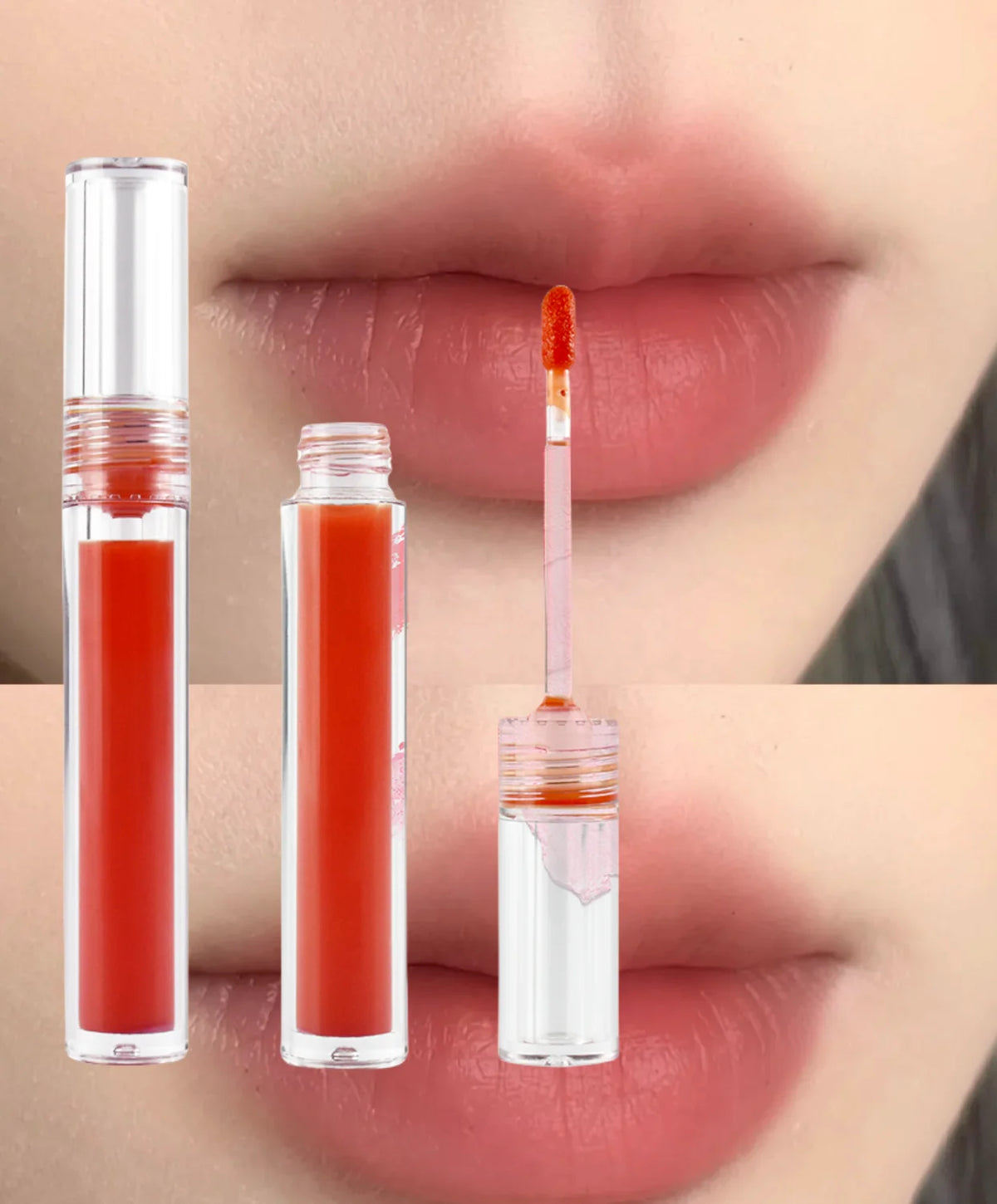 Private Label Waterbase  Light Weight Lip Tint Stain Rebrand  Cheeks Cherry Apple Korea Long Lasting Waterproof  Makeup Liptint