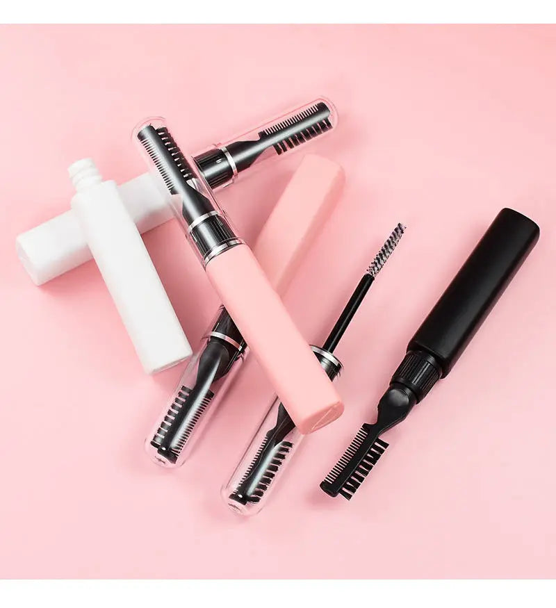 Private Label Waterproof Eyebrow Gel Eye Brow Fixing Gel Clear White Eye Brow Sculpt Styling Gel With Double Brush