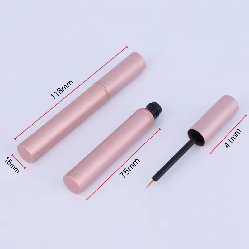 [ Your Private Label ] 4ml rose gold Lash Brow Serum Organic Biotin Vegan 100% Natural Lash Boost Eyebrow Enhancer OEM Eyelash Growth Serum