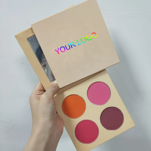 [ Your Private Label ]  High Pigmented DIY Choose Color and Palette Makeup Highlighter Contour Bronze Blush Palette