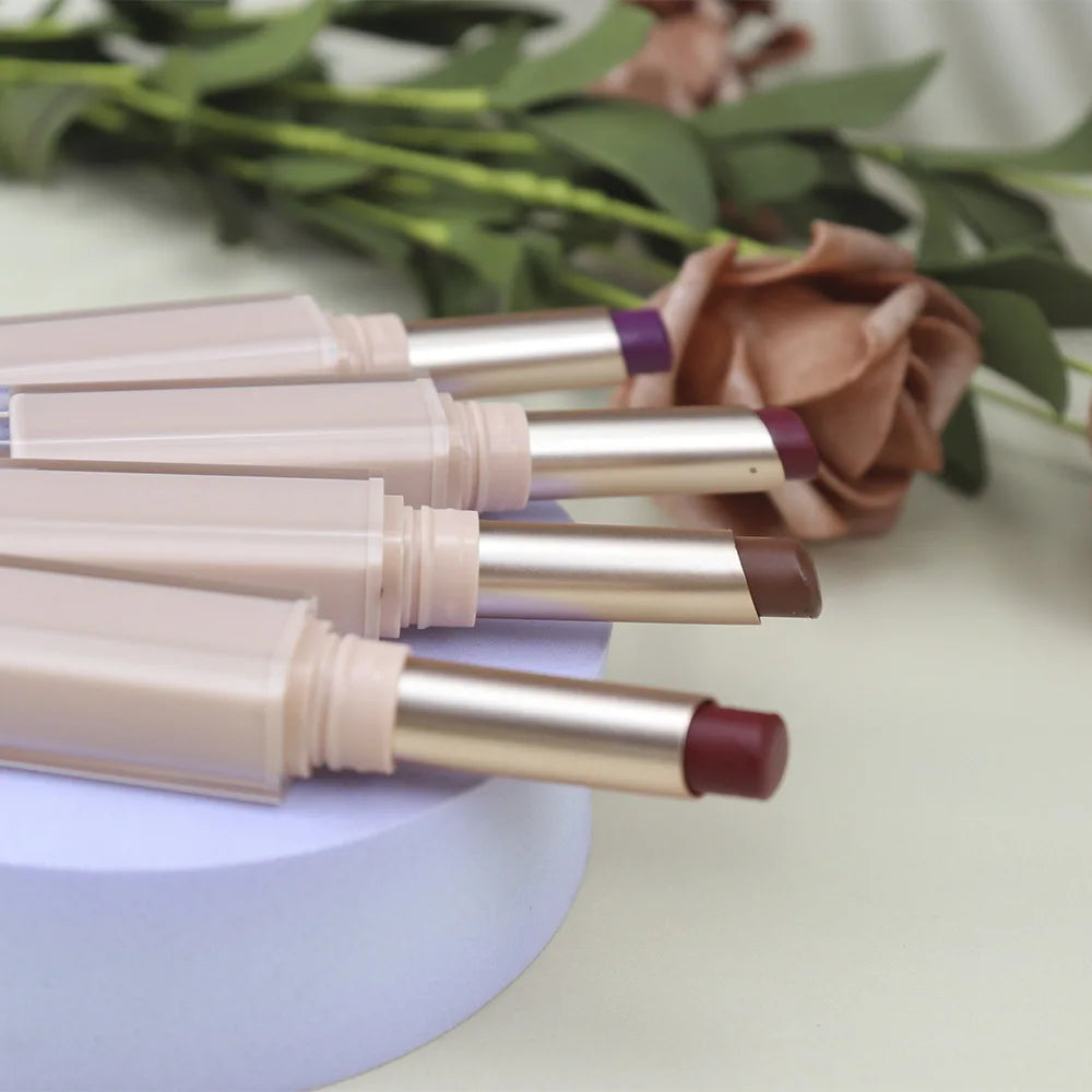 Professional 17-Color Customize Logo Low MOQ  Lipstick Long-Lasting High-Pigment LIPGLOSS with No Logo Private Label Lip Stain