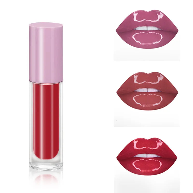 Professional 6-Color Pouty Lips Lip Balm Custom Logo Vegan Mineral Lipgloss Private Label Doodle Liquid Lipsticks