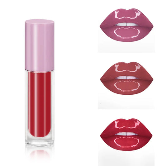 Professional 6-Color Pouty Lips Lip Balm Custom Logo Vegan Mineral Lipgloss Private Label Doodle Liquid Lipsticks