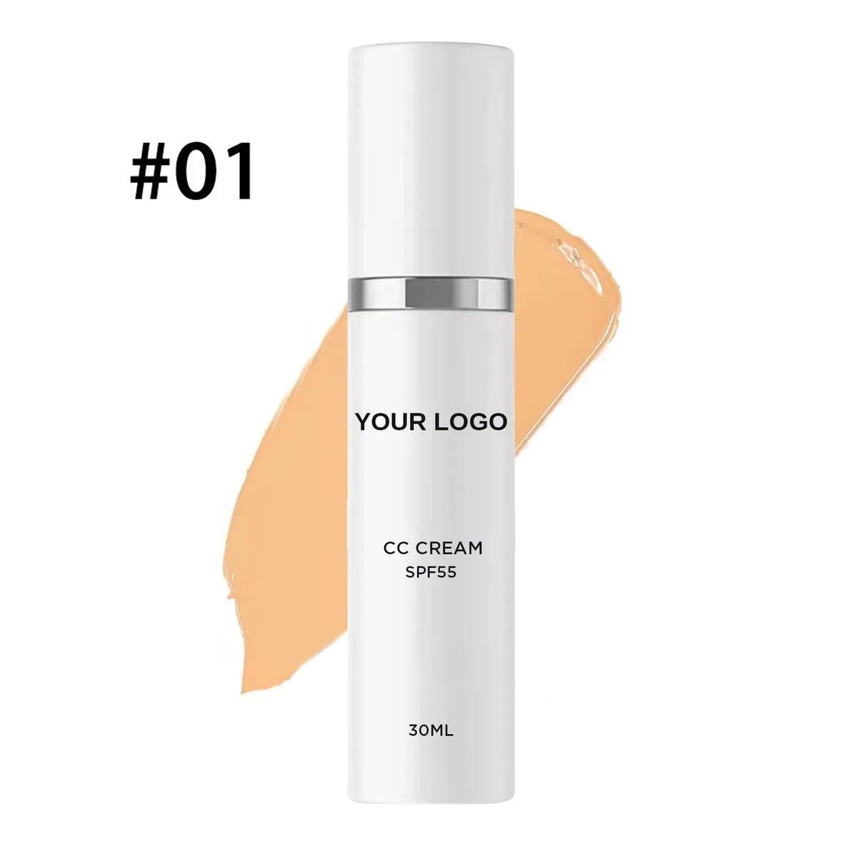 Professional Face Care 14 Colors CC Cream No logo Private Label Sunscreen Cream SPF55 Face Makeup Cream Foundation