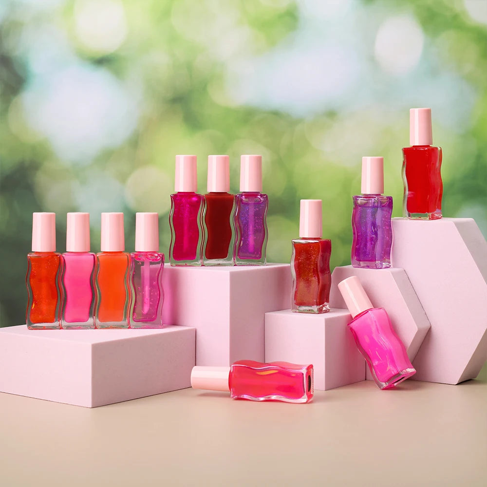 Professional Makeup Vegan Lip Oil Customization Your Wave Tube Private Label Lip Oil Hydrating Tinted Plump Lip Gloss