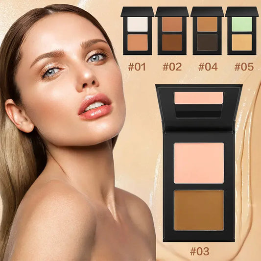 Professional Vegan Cream Face Mineral Makeup Multi-Function 2-in-1 Concealer Palette with Private Label