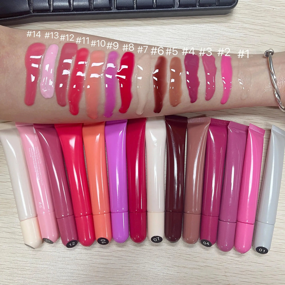 Professional Vegan Lip Care Peptide Lip Tint Custom Private Label Soft Lipstick and Lip Gloss Makeup Cosmetics