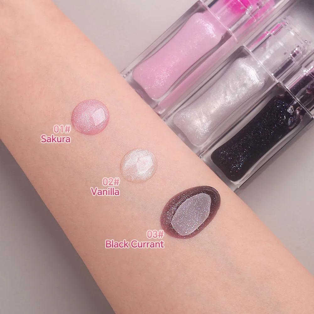 Professional Vegan Lip Plumper Oil Custom Private Label Moisturizing and Long Lasting Lip Care in 3 Colors