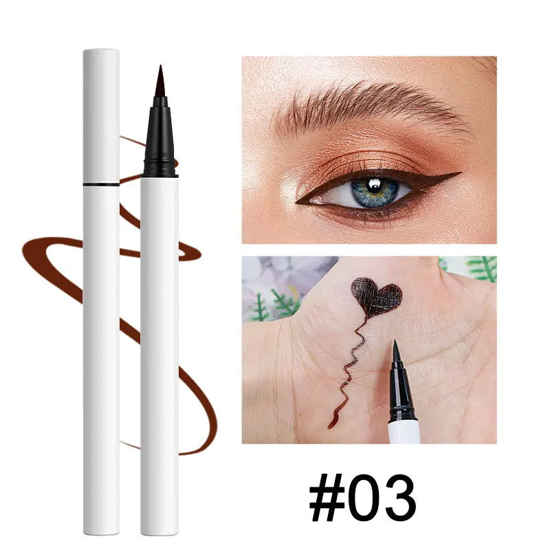 Professional Vegan Waterproof 3 Color Eyeliner Pencil with White Tube Private Label Eyeliner Pen Liquid Eyeliner Pencil