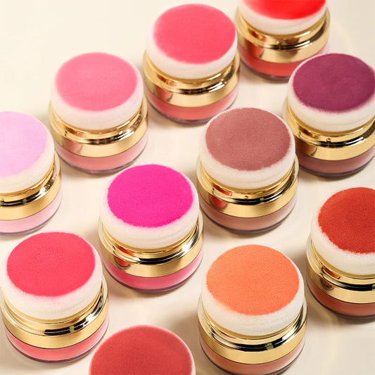 Sponge Blush Applicator Natural Matte Long-lasting Waterproof Fine Loose Powder Waterproof Lightweight Makeup Loose Blush Powder