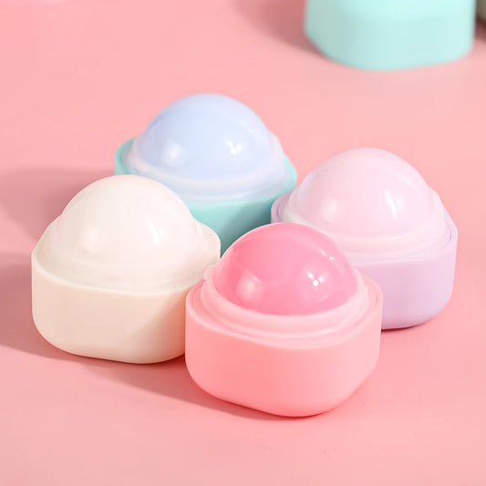 Sweet Flavor Hydrating Chapstick Colored Ball Lip Balm Custom Oem Round Lipstick With Collagen Moisturizing Cream Lip Balm