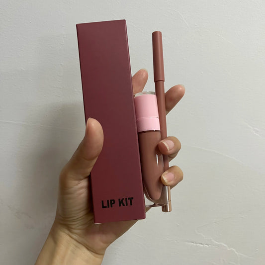 Vegan Lipliner Matte Lipstick Lipgloss Makeup Set Nude Lip Gloss Lip Liner Collection Lip Gloss Kits Wholesale