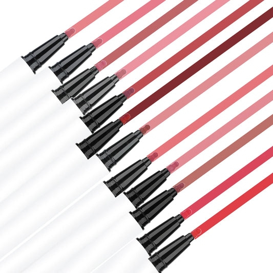 Vegan Matte Lip Contour Stain Pigmented Tint Lip Liner Long Lasting Water Proof Private Label Liquid Lip Liners Stain