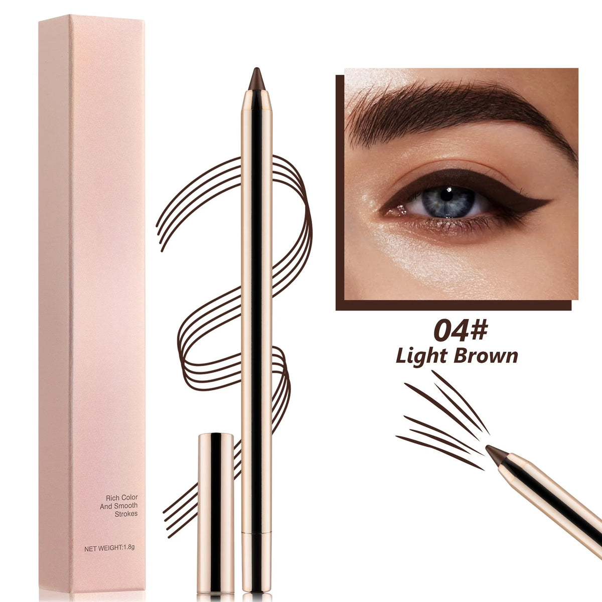 Water Proof Eye Liner Pencil Gel Eyeliner Pencil Private Label Eyeliner Waterproof Custom Gel Eyeliner
