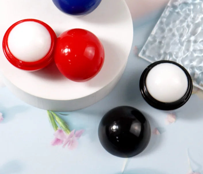 Wax Lip Balm Transparent Hydrating clear Lip Care Chapstick Custom logo White Cream Balm Private Label Ball Lip Balm
