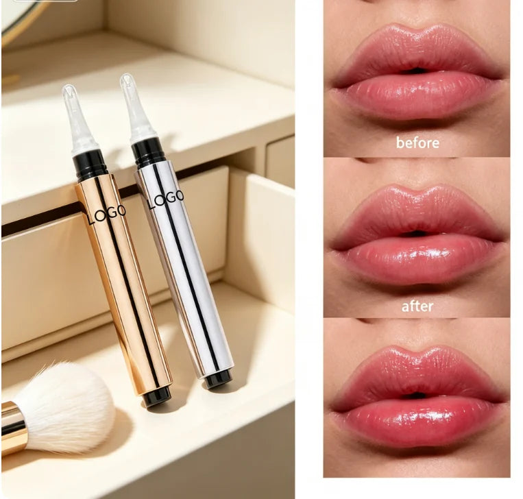 Whole No logo Private Label 4 Colors Tubes Lip Plumper Oil Vegan Cruelty Lip Care Oil Lip Plumping Oil