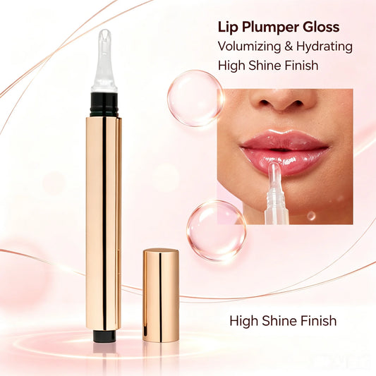 Wholesale 4 Colors Tube Lip Plumping Natural Moisturizing Lip Enhancer Plumper Hydrating Natural Lip Plumper Oil