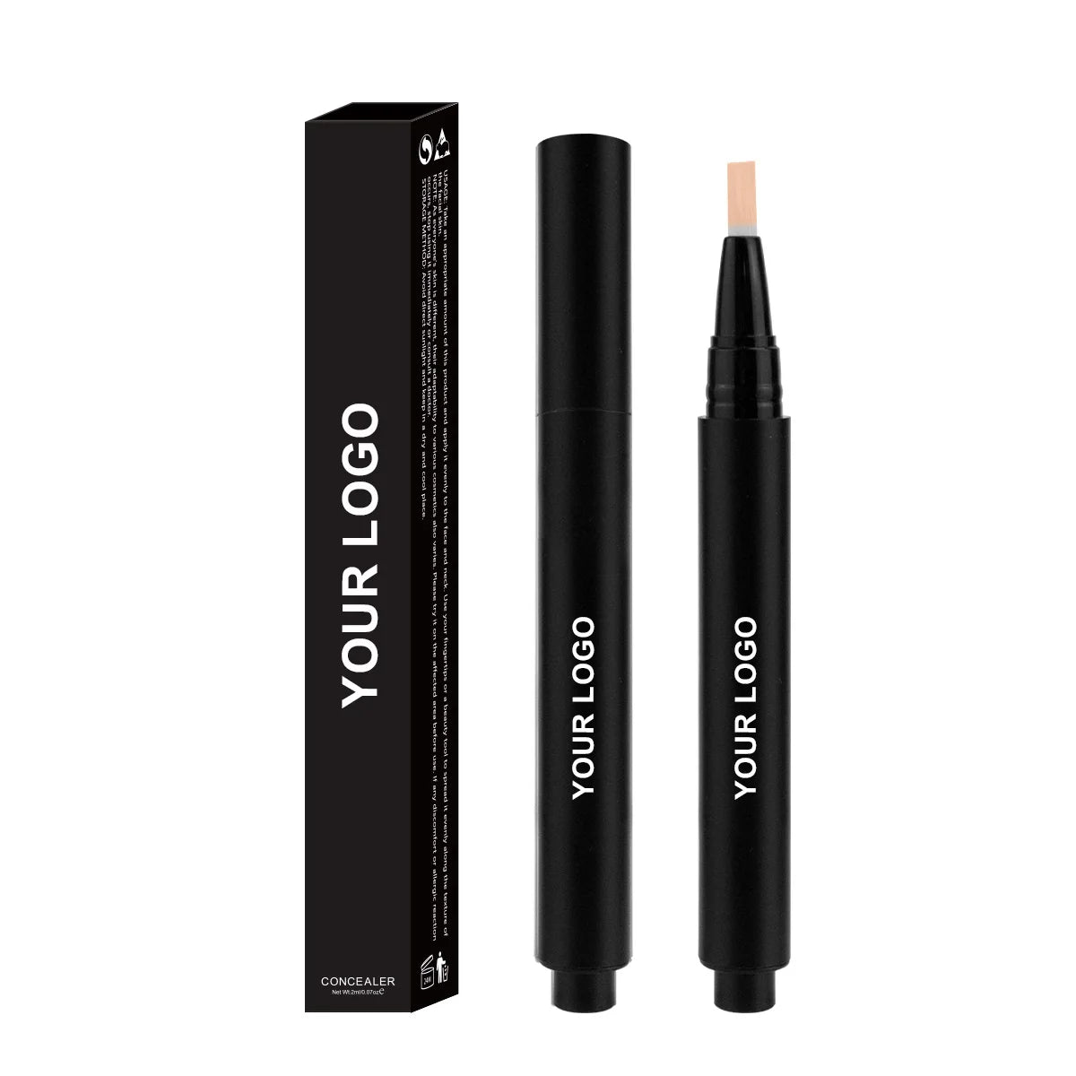 Wholesale Black Waterproof Makeup Pro Concealer Pencil  Natural Sunscreen and Whitening Feature for Face Skincare