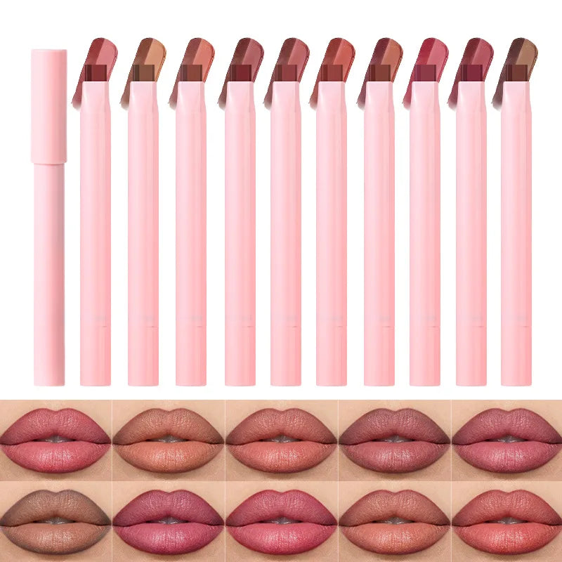 Wholesale Cosmetics 10 Colors Pink Lipliner High Pigmented Long Lasting Waterproof Soft Lip Liner Private Label