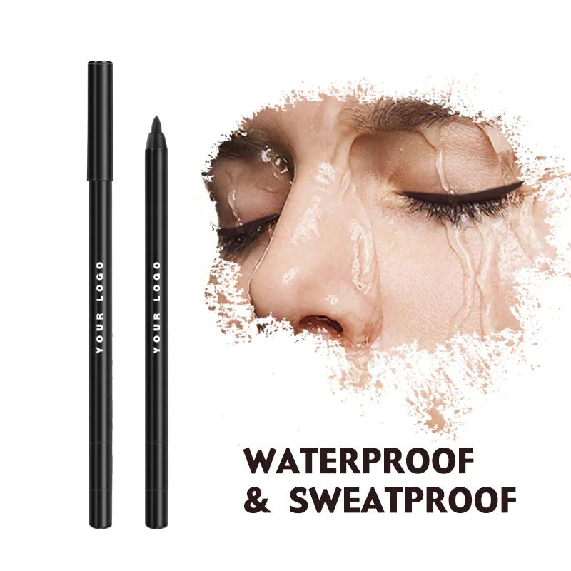 Wholesale Custom Logo 5 Colors Eye Cosmetics Black Pencil Waterproof Liquid Eyeliner with Sharpener