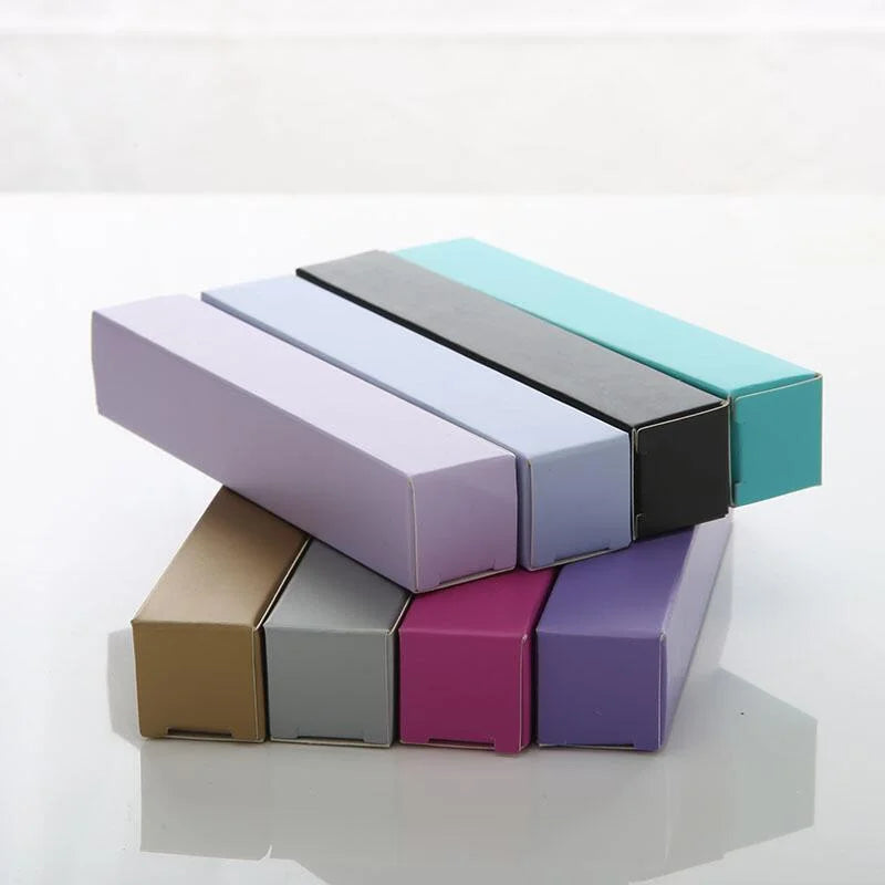Wholesale Custom Size and Logo Luxury Private Label Pink Lipgloss Lipstick Custom Cosmetic Folding Packaging Paper Box