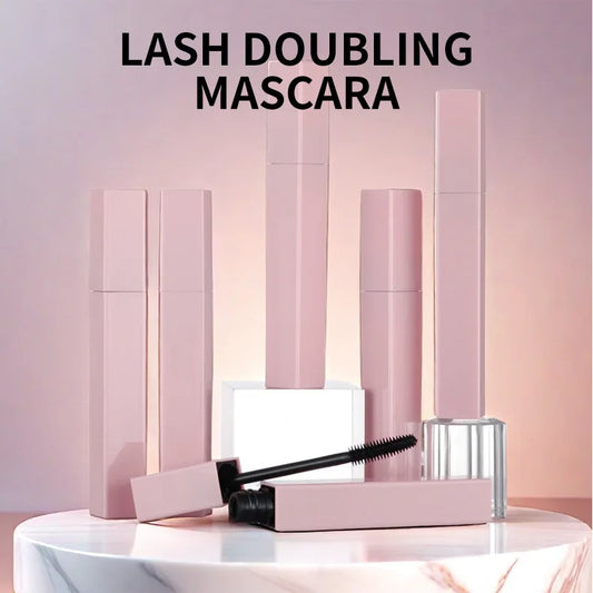Wholesale Eye Makeup Pink Tube Curling Strength Long Lasting Waterproof Lash Doubling Mascara Private Label