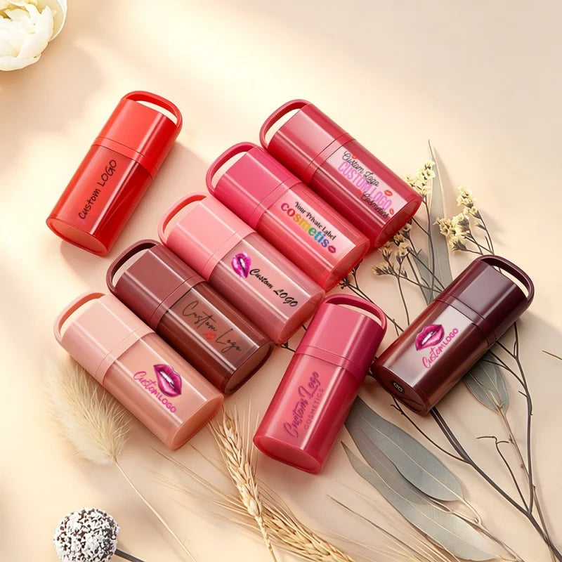Wholesale Lip Beauty 8 Colors Lip Gloss High Pigmented Moisturizing Fruit Juice Lip Gloss Private Label