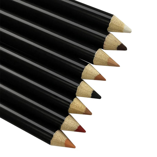 Wholesale Lip Makeup Beauty 20 Shades Multi-Functional Waterproof Black Wooden Matte Lip Liner Pencil